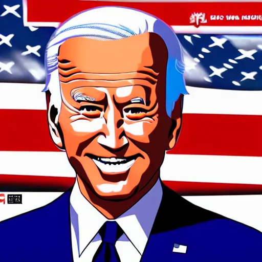Prompt: anime Joe Biden