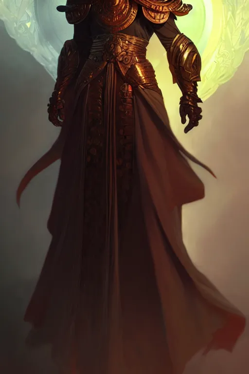 Image similar to male aasimar warlock, highly detailed, digital painting, artstation, sharp focus, illustration, art by tan zi and ayanamikodon and alphonse mucha and wlop