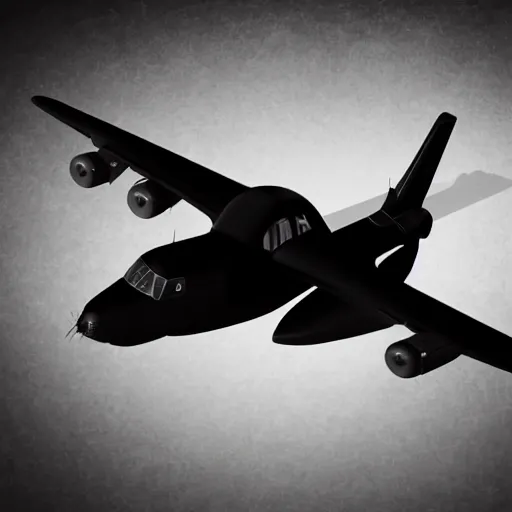 Prompt: An absolutely black plane without frames and without any details