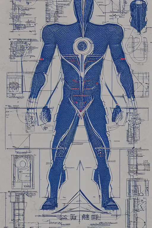 Image similar to ultraman blueprint