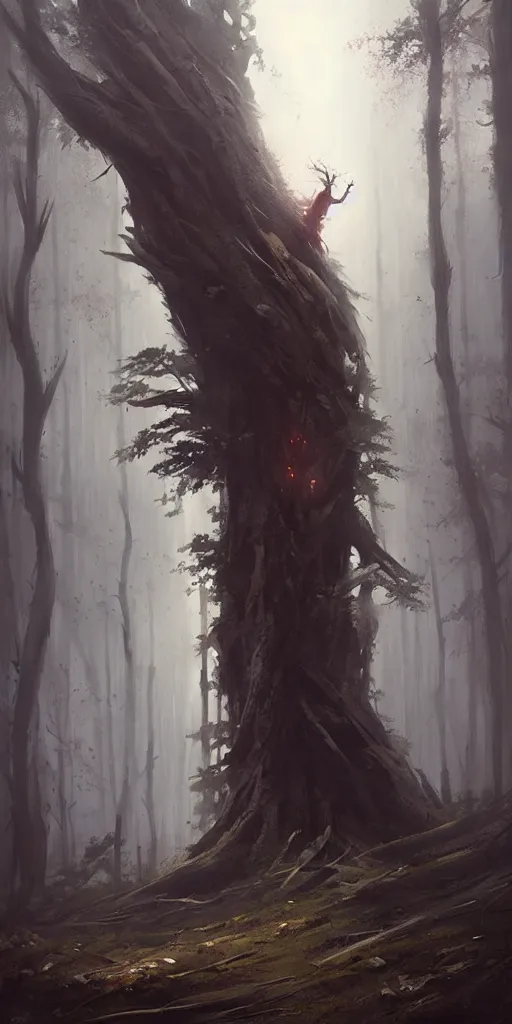 Image similar to Spirit of forest, by Greg Rutkowski