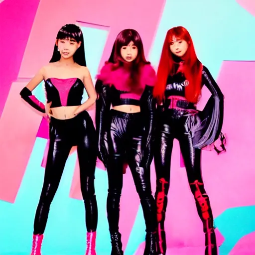 Image similar to blackpink as Spiderwoman