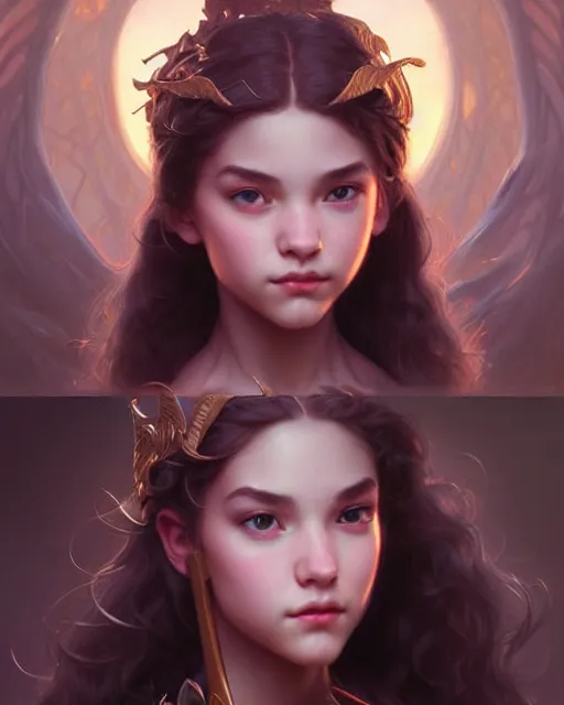 Image similar to a very very beautiful wonderful teen, fantasy character portrait, ultra realistic, concept art, intricate details, highly detailed by james bamaruan jia and mandy jurgens and artgerm and william adolphe bouguereau and frank frazetta