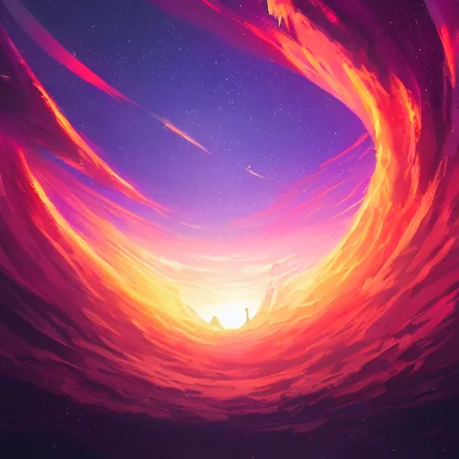 Prompt: an exploding star, by anato finnstark, by alena aenami, by john harris, by ross tran, by wlop, by andreas rocha