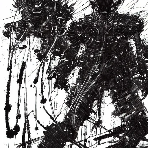 Prompt: an artwork by tsutomu nihei