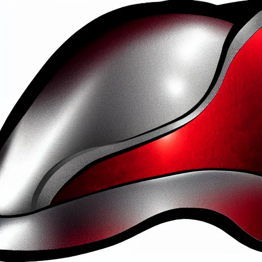 Prompt: vector art knight's helmet with red plume