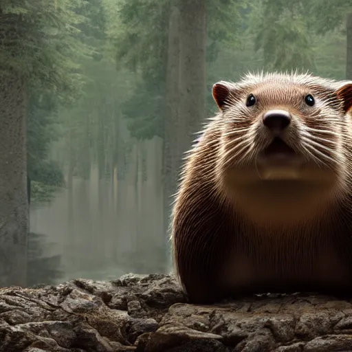 Prompt: hyperrealistic dslr film still of justin bieber disguised as a beaver, beaver dam, stunning 8 k octane comprehensive 3 d render, inspired by istvan sandorfi & greg rutkowski & unreal engine, perfect symmetry, dim volumetric cinematic lighting, extremely hyper - detailed, incredibly real lifelike attributes & flesh texture, intricate, masterpiece, artstation, stunning