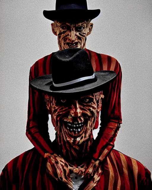 Image similar to portrait of Freddy Krueger for the cover of GQ, dslr photograph