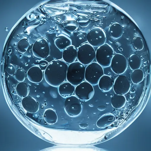 Prompt: water molecule, award winning photography