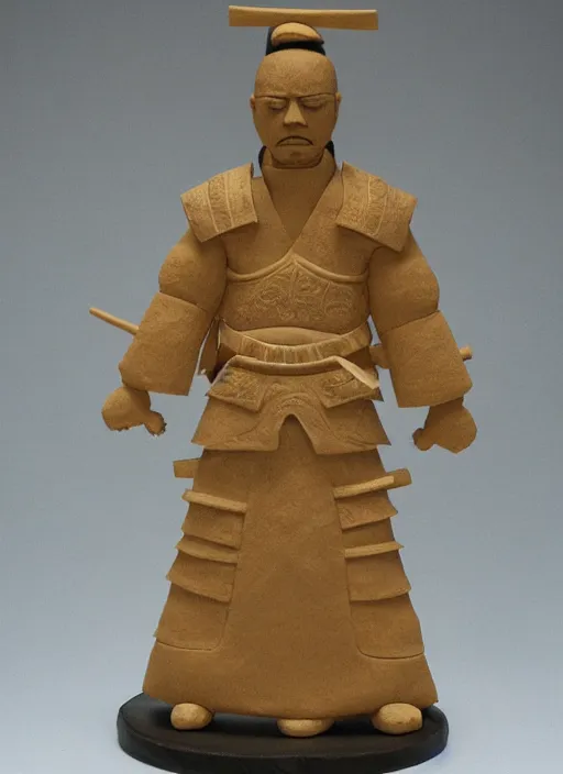 Image similar to sponge sculpture of a samurai