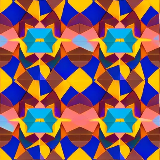 Image similar to repeating colorful geometric lines