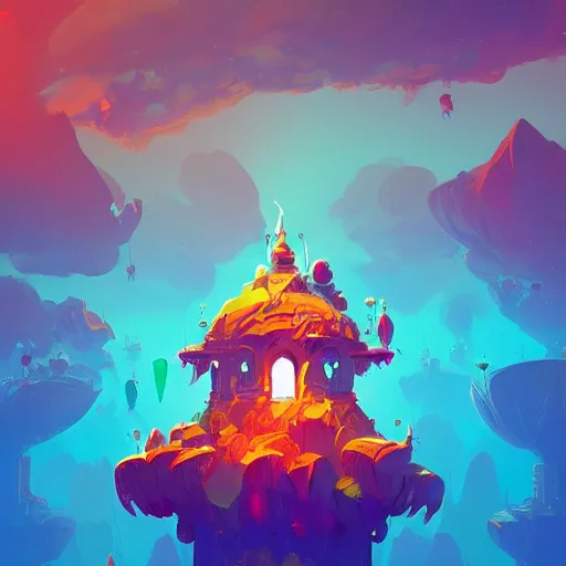 Prompt: spherical majestic kingdom, otherworldly structures, fantastical, concept art, dynamic lighting, cinematic composition, by anton fadeev, trending on artstation