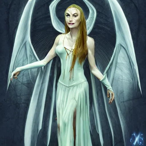 Image similar to galadriel as a succubus