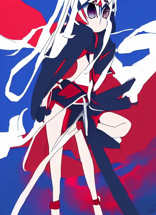 Prompt: kill la kill digital painting by studio trigger