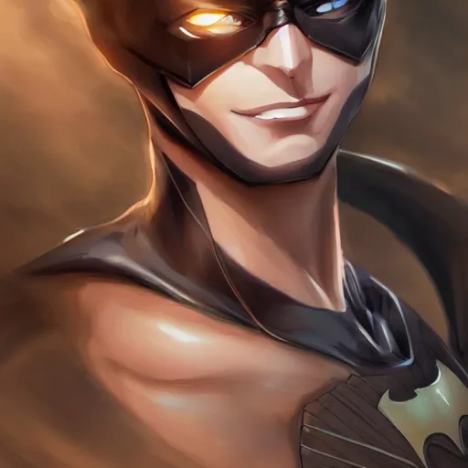 Prompt: A beautiful anime portrait of Batman , by Stanley Artgerm Lau, WLOP, Rossdraws, James Jean, Andrei Riabovitchev, Marc Simonetti, and Sakimichan, tranding on ArtStation