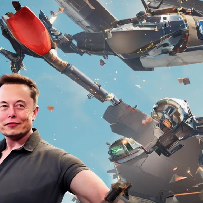 Image similar to Elon Musk in Fortnite