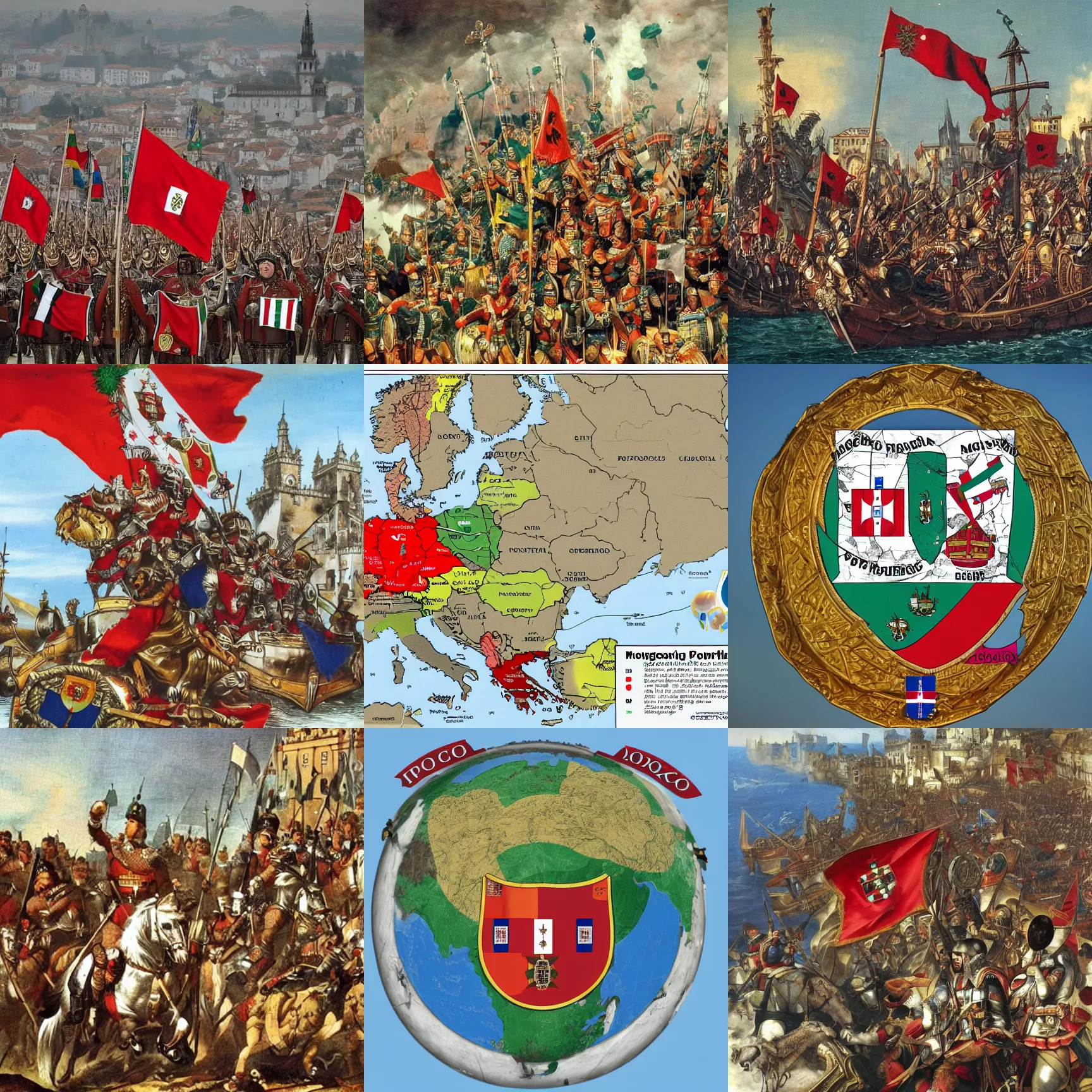 Prompt: portugal conquering the world