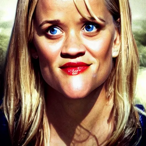 Image similar to a pile of rice double exposure reece witherspoon face