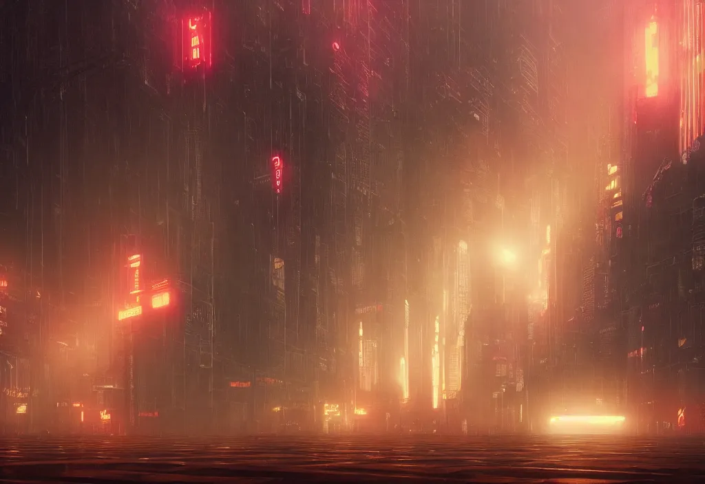 Prompt: a dramatic epic ethereal stunning beautiful and insanely detailed matte painting of a Blade Runner movie still, lens flares, atmospheric and vaporwave composition, digital art by Kilian Eng and Simon Stalenhag, winning-award masterpiece, fantastic, octane render, 8K HD Resolution, High quality image