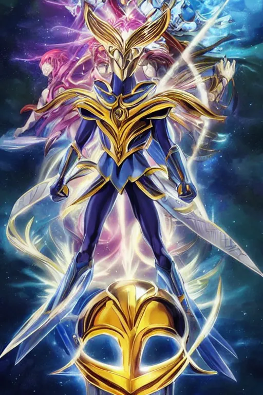 Image similar to 2 0 2 2 knights of the zodiac saint seiya battle for sanctuary hero suit armor comics mask minimalist verytoon nautiljon animes toei animation namco bandai, art by artgerm and greg rutkowski and magali villeneuve