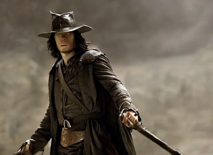 Prompt: film still of jesse eisenberg as solomon kane!!! in solomon kane ( 2 0 0 9 )