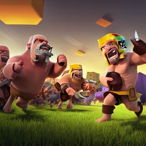 Image similar to clash of clans hog rider, photorealistic, 8k