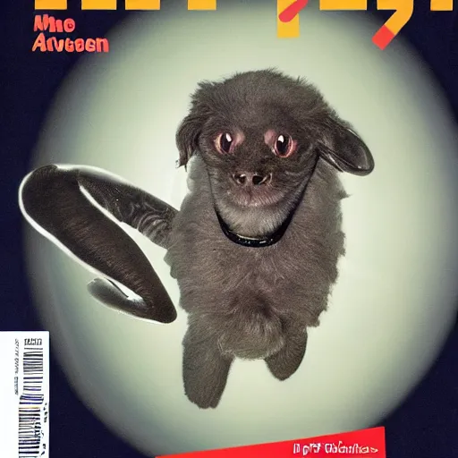 Image similar to Cover of magazine about alien pets