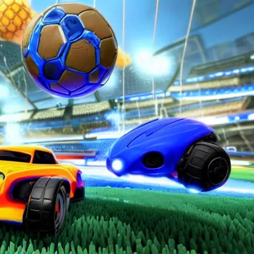 Image similar to elon mush on rocket league