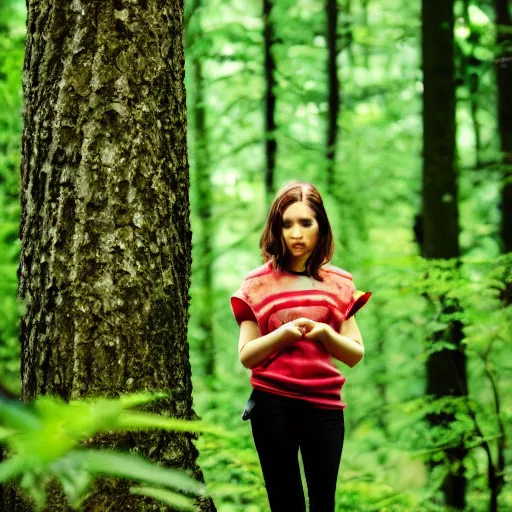 Prompt: saria in forest