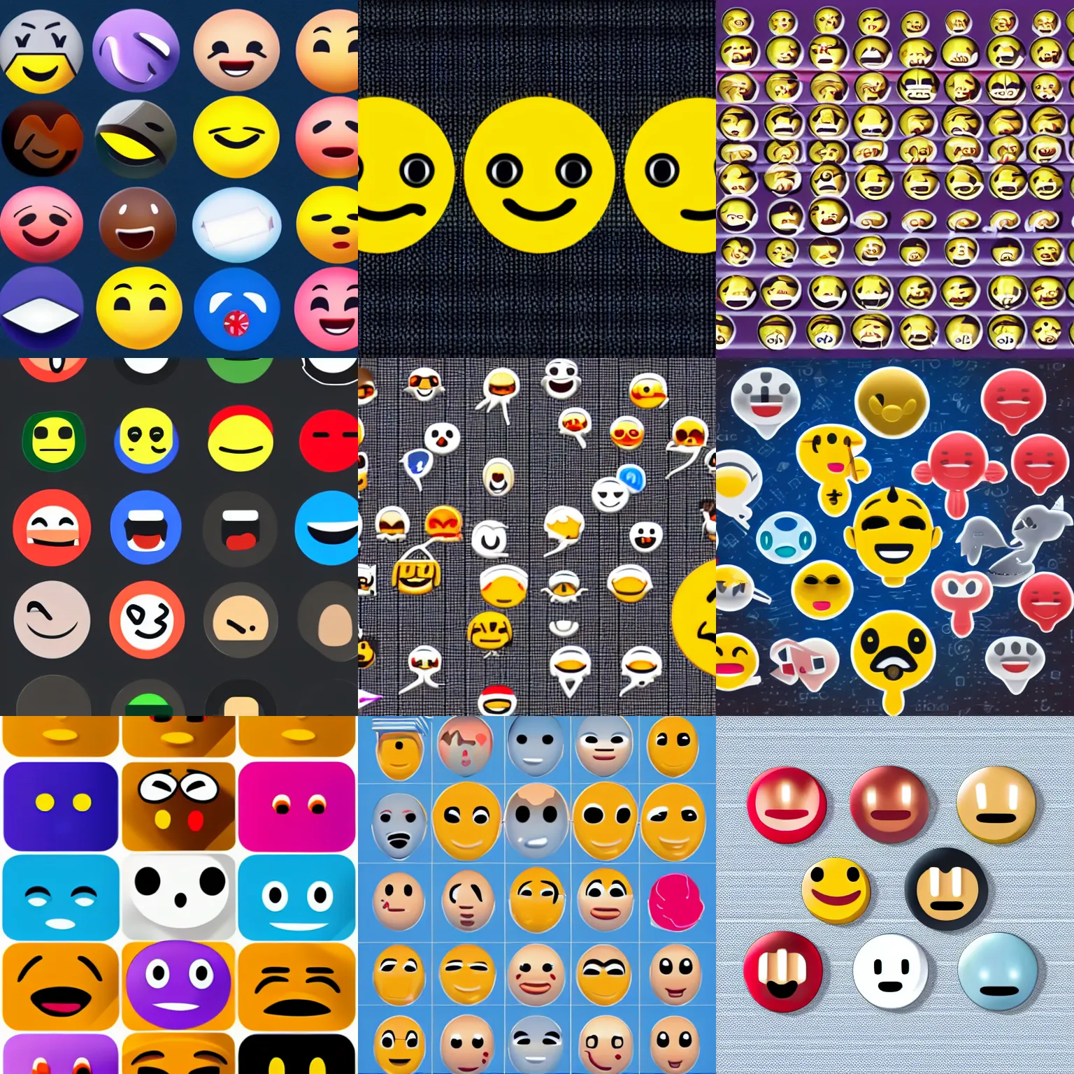 Prompt: technical analysis of various common emojis