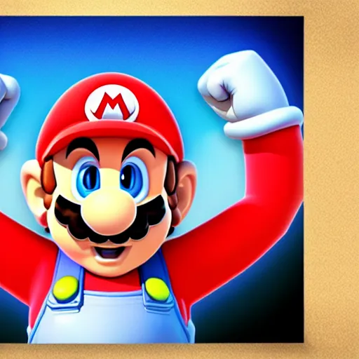 Image similar to super mario portrait