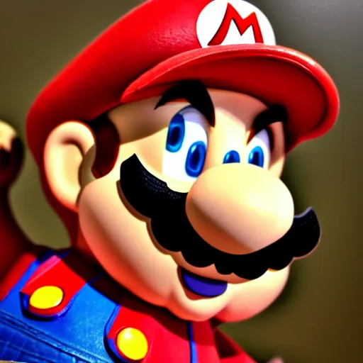 Image similar to biblically correct super mario, highly detailed, extremely high quality, hd, 4 k, 8 k, professional photographer, 4 0 mp, lifelike, top - rated, award winning, realistic, detailed lighting, detailed shadows, sharp, no blur, edited, corrected, trending