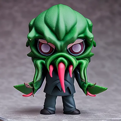 Image similar to a cthulhu nendoroid, product shot