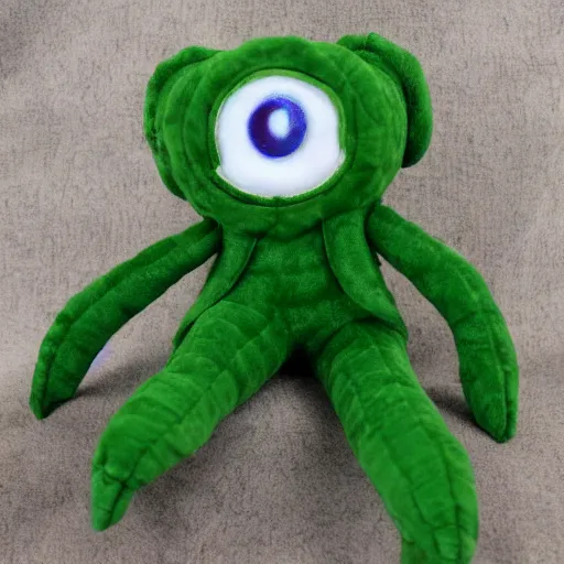 Prompt: cthulu plush toy