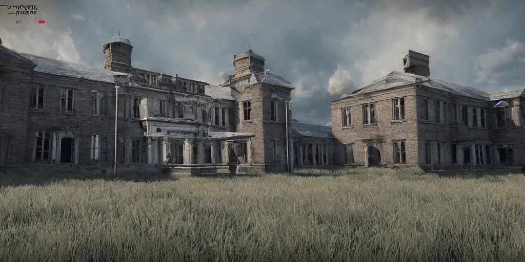 Image similar to investigating a haunted asylum, unreal engine