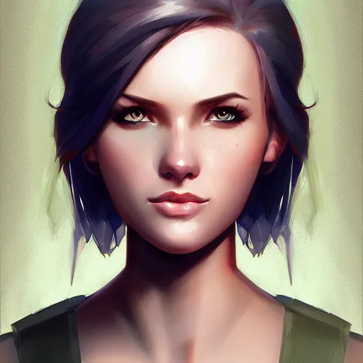 Image similar to character art portrait, deviantart artstation, by steve argyle