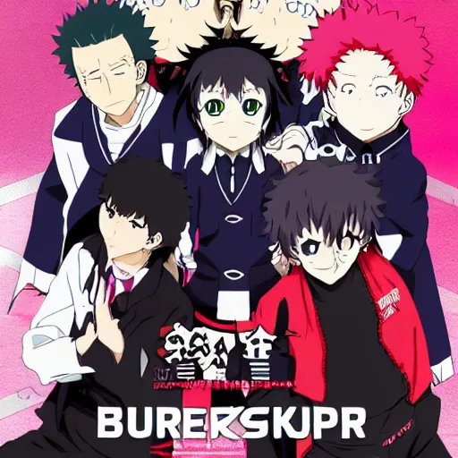 Image similar to burger mappa studio jujutsu kaisen k - on kimetsu no yaiba