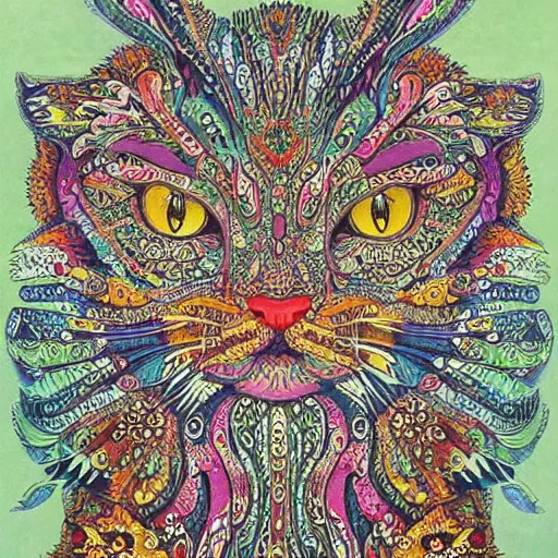 Prompt: Artwork by Louis Wain