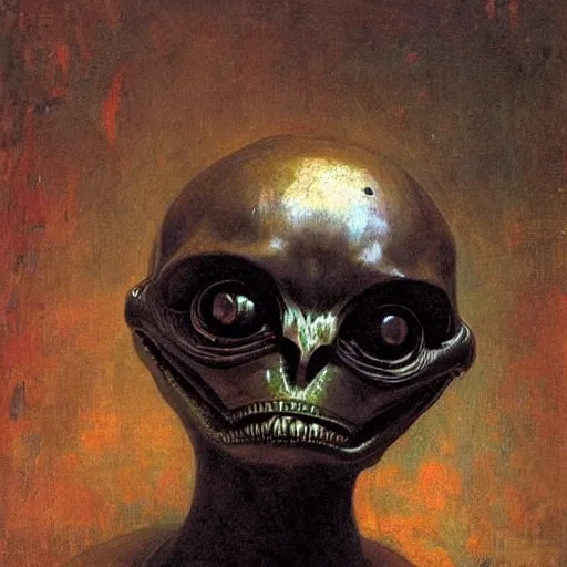 Prompt: alien by ilya repin