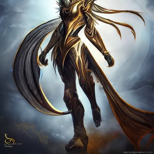 Image similar to highly detailed exquisite fanart, of a beautiful female warframe, but as a dragon, elegant pose, epic cinematic shot, professional digital art, DeviantArt, high quality artstation, HD render