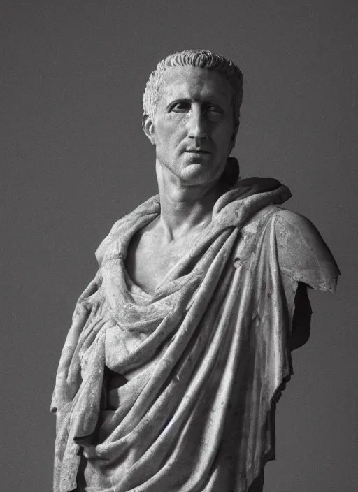 Prompt: a full portrait photo of julius caesar, f / 2 2, 3 5 mm, 2 7 0 0 k, lighting, perfect faces, award winning photography.