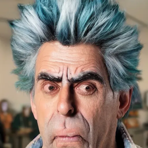 Image similar to Rick Sanchez as a real person 4k detailed super realistic