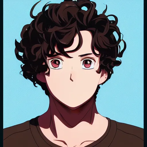 Curly Hair Anime Character