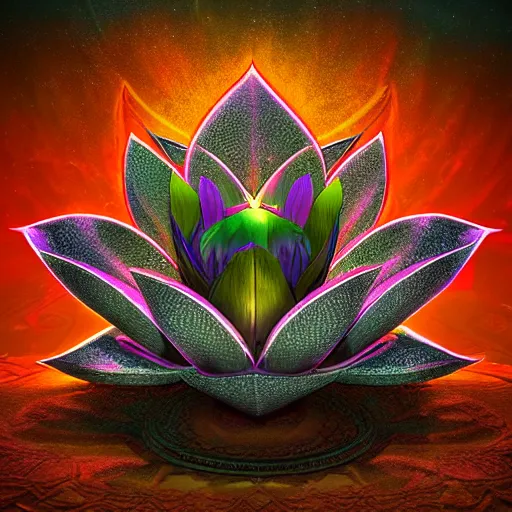 Image similar to lotus flower epic legends game icon stylized digital illustration radiating a glowing aura global illumination ray tracing hdr fanart arstation by ian pesty and katarzyna da bek - chmiel