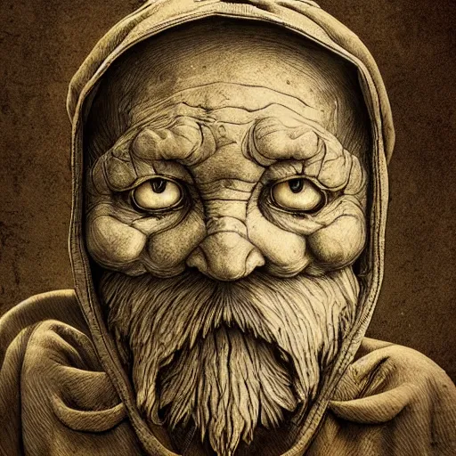 Prompt: 9 from little nightmares in the style of leonardo da vinci, highly detailed, digital art, sharp focus, trending on artstation, unreal engine, intricate, fine detail, concept art,