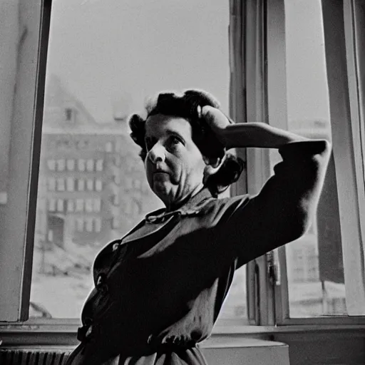 Image similar to the self portrait, by vivian maier,