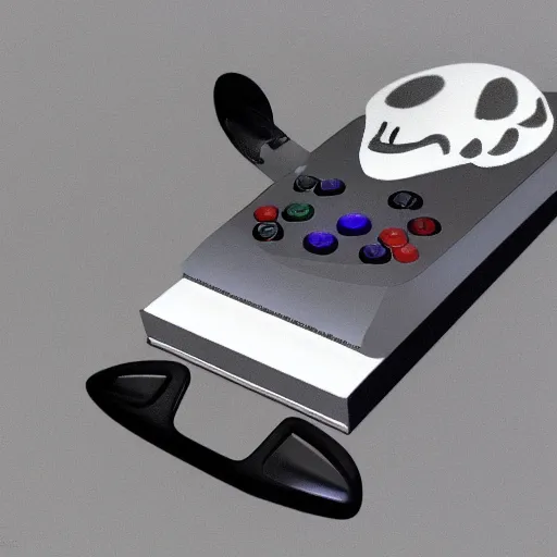 Prompt: spooky ghost. playstation 1 model.
