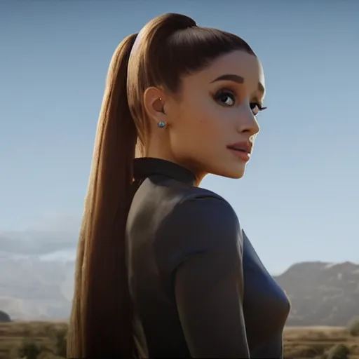 Prompt: Ariana Grande as a Dolores of Westworld, Westworld style, 8k, unreal engine