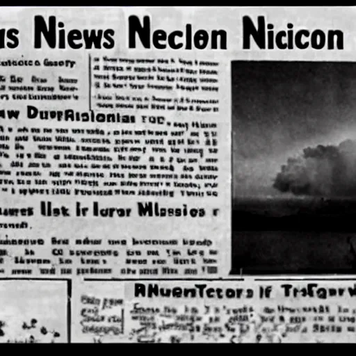 Prompt: news report of nuclear explosion