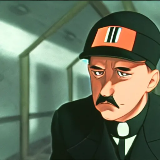 Image similar to Hitler as a Pokemon, 35 mm still, anime, realistic